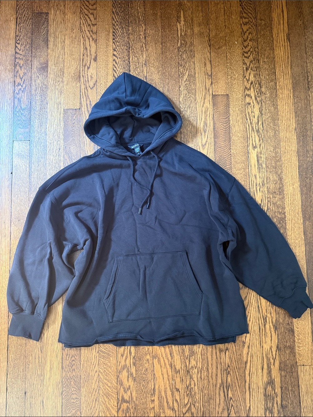 Heavyweight Terry Oversized Hoodie, EUC, Medium, Black